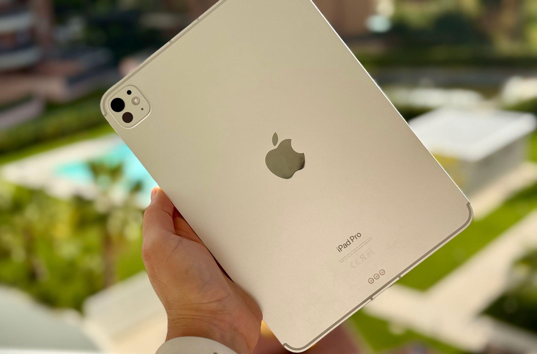 Sure, I'm talking about the display now. But I just want to stop for a second and appreciate how elegant and impossibly thin the M4 iPad Pro is.